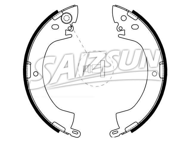 Brake Shoe Set:MB238114