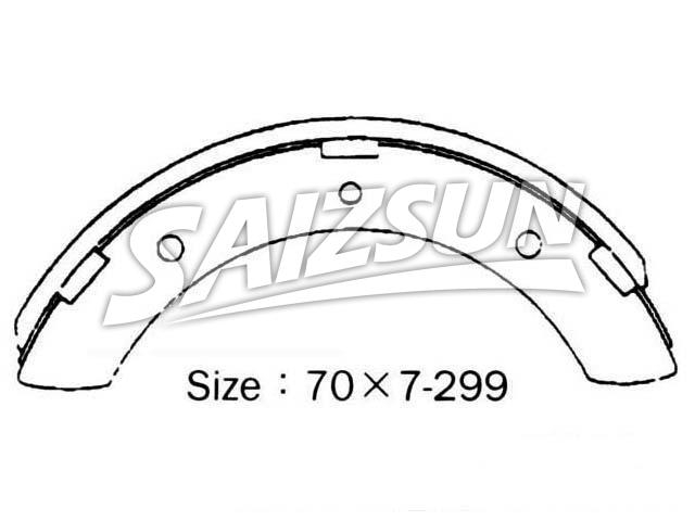 Brake Shoe Set:MB060101