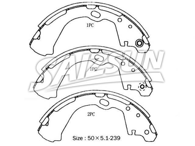 Brake Shoe Set:44060-2T025