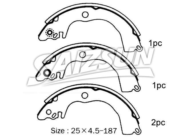 Brake Shoe Set:NR4034