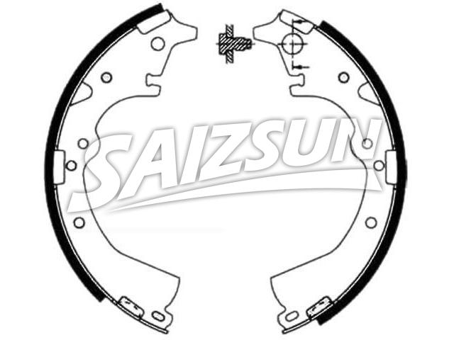 刹车蹄片 Brake Shoe Set:04497-26050