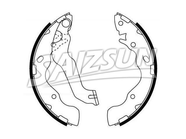 Zapata de freno Brake Shoe Set:58305-25A10