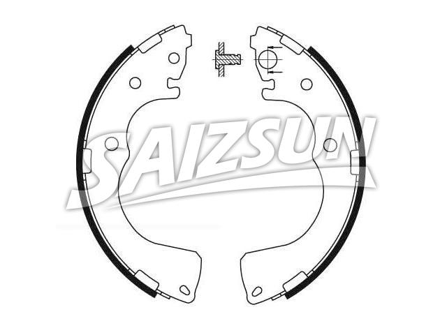 Brake Shoe Set Brake Shoe Set:LCY2-24-38ZA