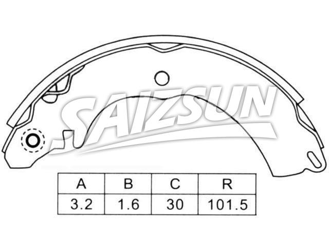 Brake Shoe Set Brake Shoe Set:K6731