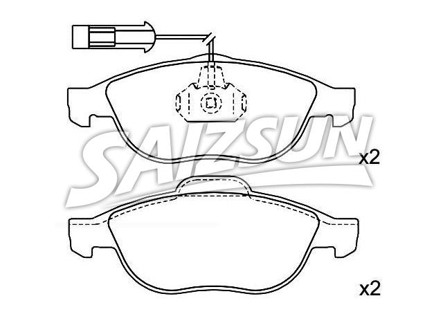Pastillas de freno Brake Pad Set:0060 717 131 44