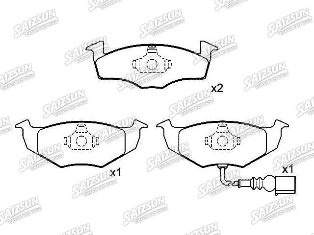 Pastillas de freno Brake Pad Set:6Q0 698 151 B