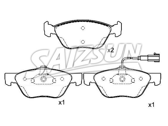 Pastillas de freno Brake Pad Set:7 736 267 4
