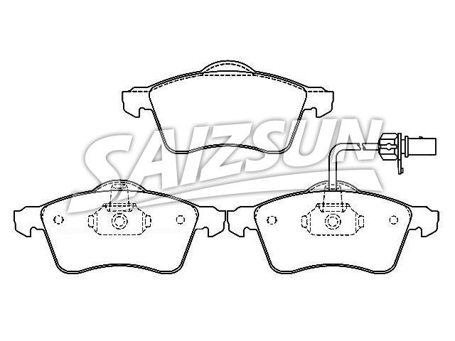 Brake Pad Set:7D0 698 151 F