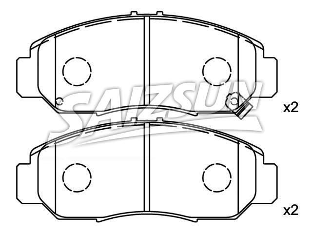 Pastillas de freno Brake Pad Set:45022-S7A-N00