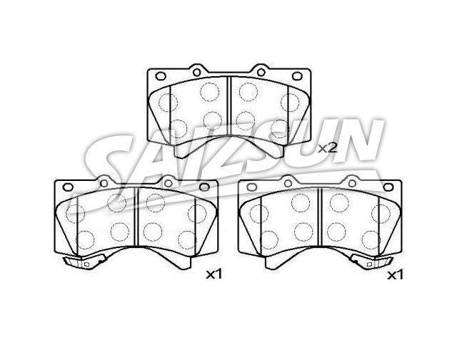Pastillas de freno Brake Pad Set:04465-60280