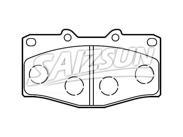 Pastillas de freno Brake Pad Set:04465-65010