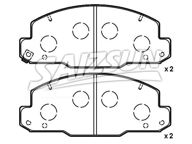 Pastillas de freno Brake Pad Set:04465-36030