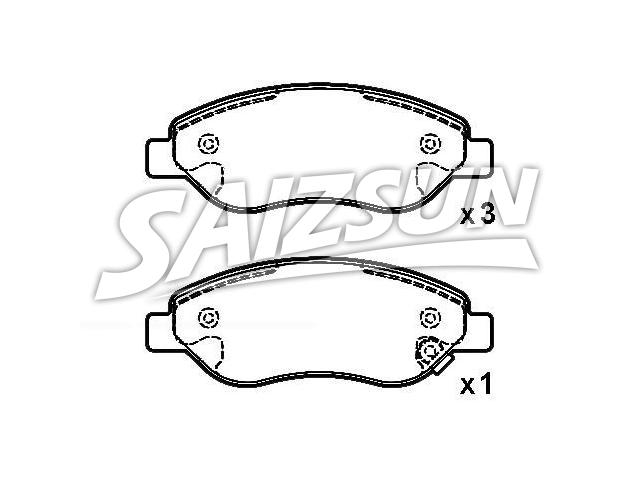 Pastillas de freno Brake Pad Set:16 05 355