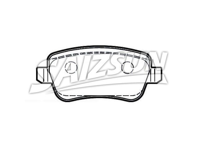 Pastillas de freno Brake Pad Set:77363607