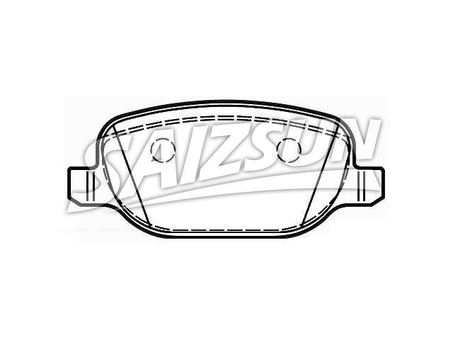 Pastillas de freno Brake Pad Set:77362273