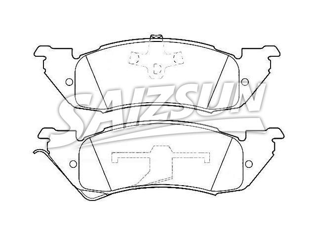 Pastillas de freno Brake Pad Set:D593-7410