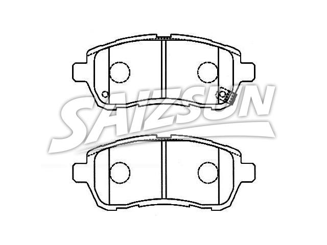 刹车片 Brake Pad Set:D6Y1-33-28Z