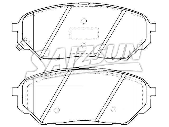 тормозная кладка Brake Pad Set:58101-3JA00