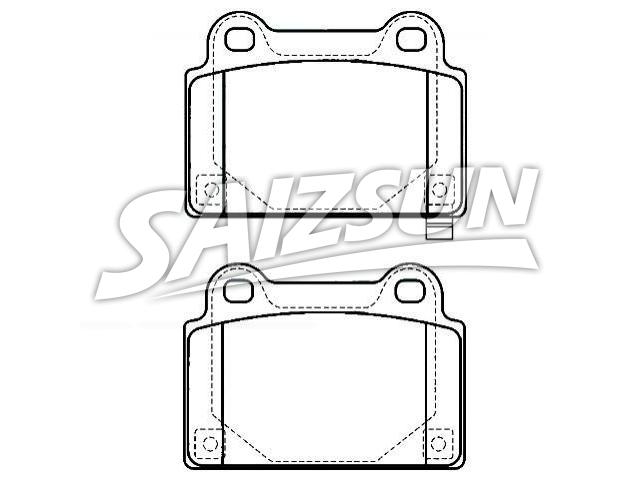 тормозная кладка Brake Pad Set:4605A584