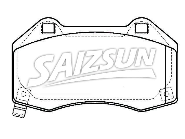 тормозная кладка Brake Pad Set:25808929
