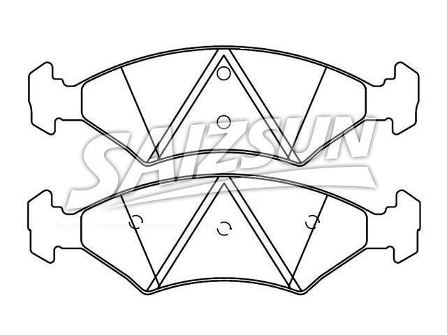 тормозная кладка Brake Pad Set:M4S55-2K021-AA