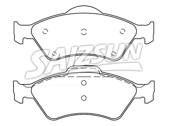 тормозная кладка Brake Pad Set:45014-SAD-M02