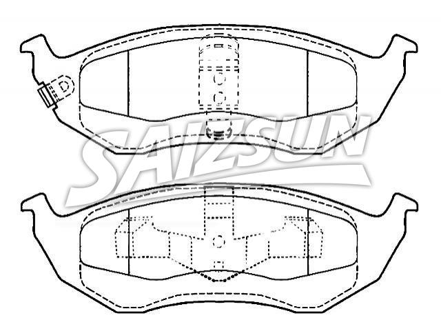 Pastillas de freno Brake Pad Set:D896-7598