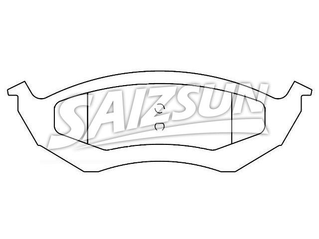 Pastillas de freno Brake Pad Set:D895-7598