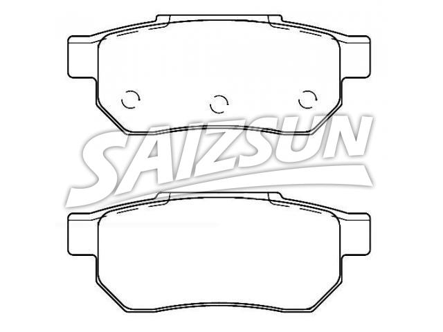 Pastillas de freno Brake Pad Set:D743-7233