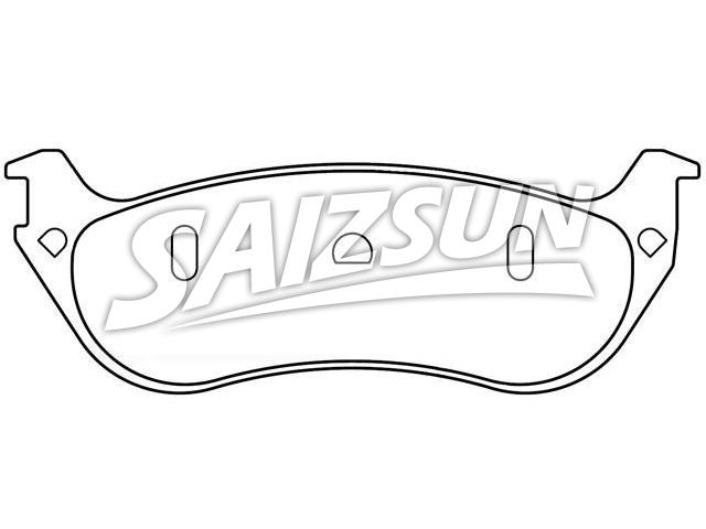 Pastillas de freno Brake Pad Set:F6AZ-2200-BA