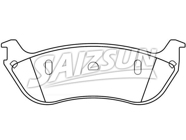 Pastillas de freno Brake Pad Set:F6AZ-2200-CA