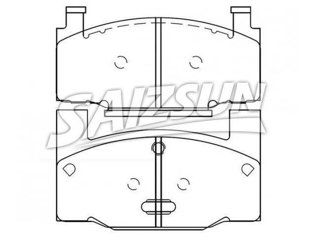 Brake Pad Set:D121-7055