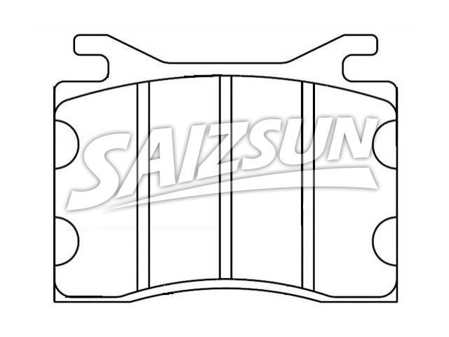 Brake Pad Set:D82-7075