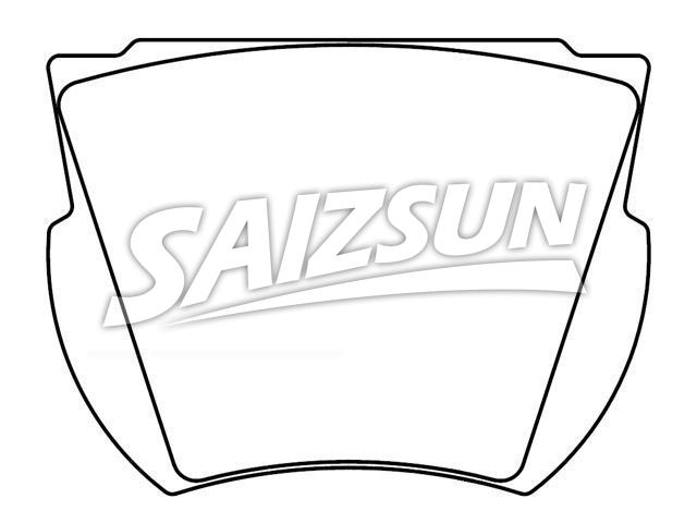 Brake Pad Set:D25-709