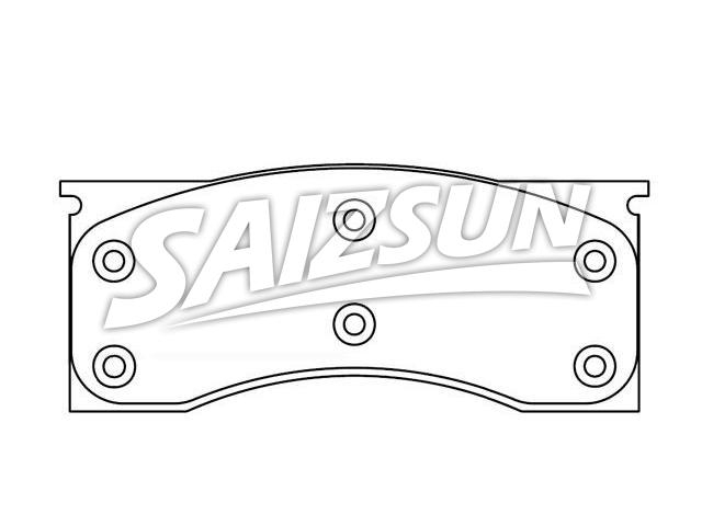 刹车片 Brake Pad Set:728-D1