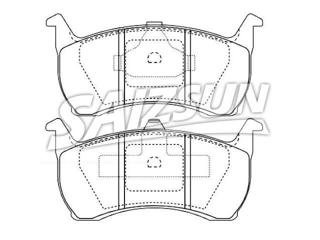 刹车片 Brake Pad Set:GDB7555