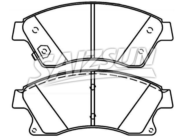 Brake Pad Set:13356286