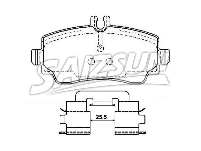 Brake Pad Set:168 420 14 20