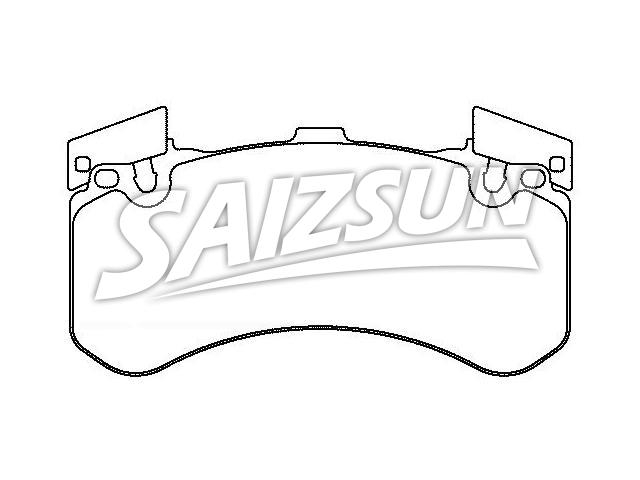Brake Pad Set:4H0 698 151 F