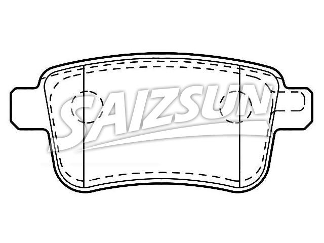 Brake Pad Set:77 01 209 869