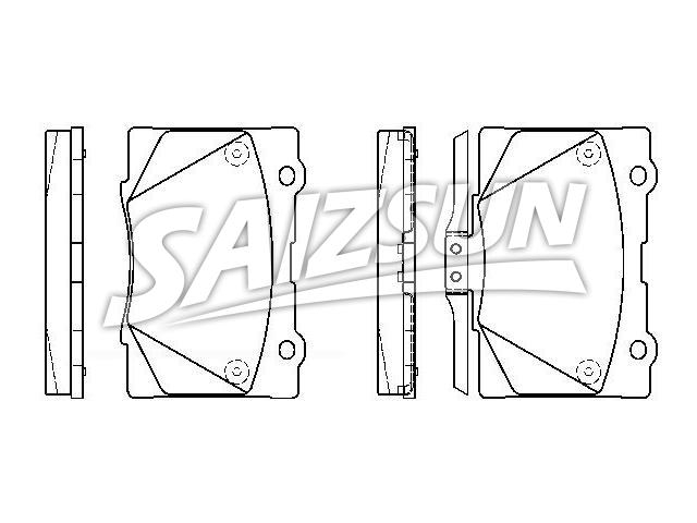 тормозная кладка Brake Pad Set:45022-SJA-E00