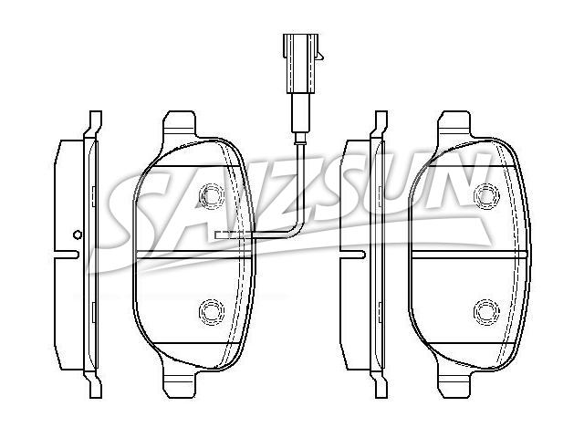 тормозная кладка Brake Pad Set:77365542
