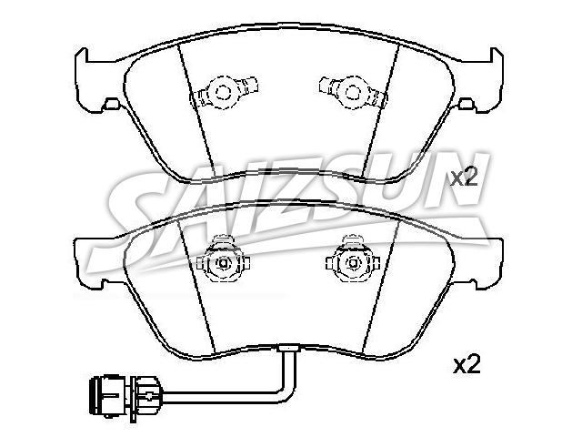тормозная кладка Brake Pad Set:4D0 698 151 AB