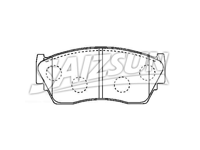тормозная кладка Brake Pad Set:41060-62C90
