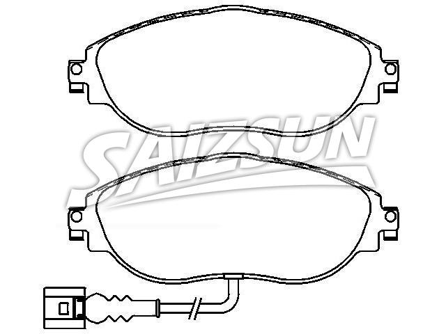 тормозная кладка Brake Pad Set:3C0 698 151 F