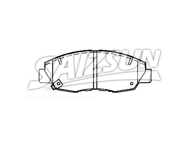 тормозная кладка Brake Pad Set:45022-TR3-A00