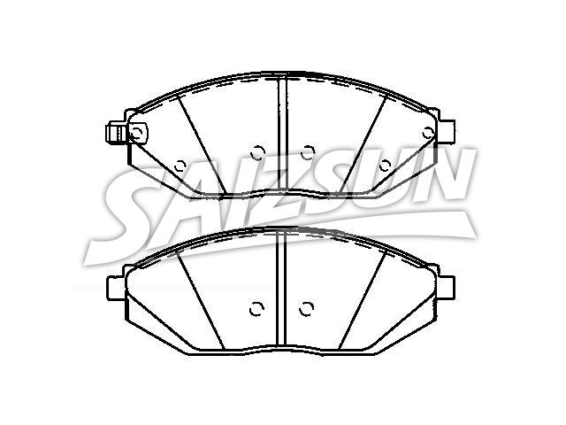 тормозная кладка Brake Pad Set:96682858