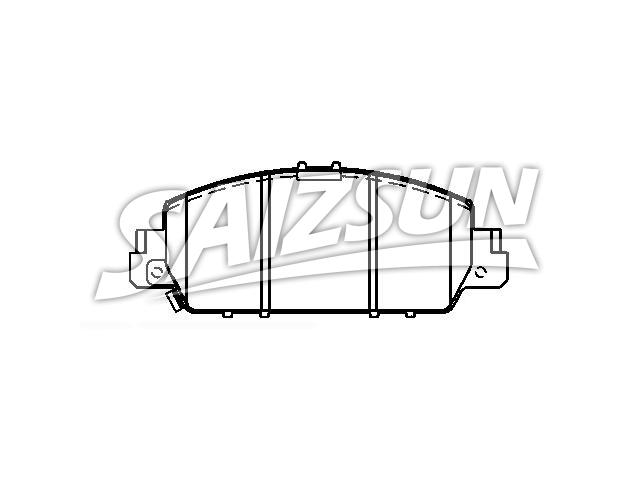 тормозная кладка Brake Pad Set:45022-T2G-A00