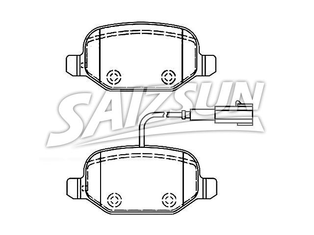 тормозная кладка Brake Pad Set:77365752