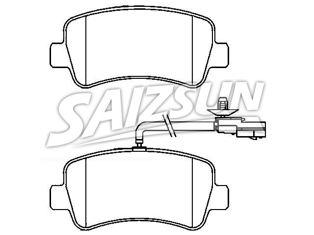 тормозная кладка Brake Pad Set:93167662